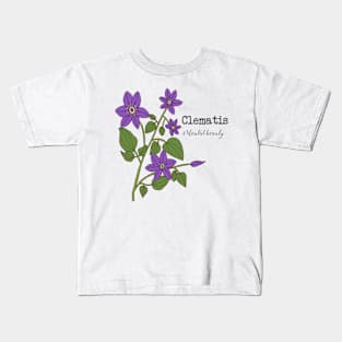 Clematis (mental beauty) Kids T-Shirt